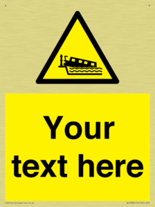 Custom warning grounding narrow boat on lock cill